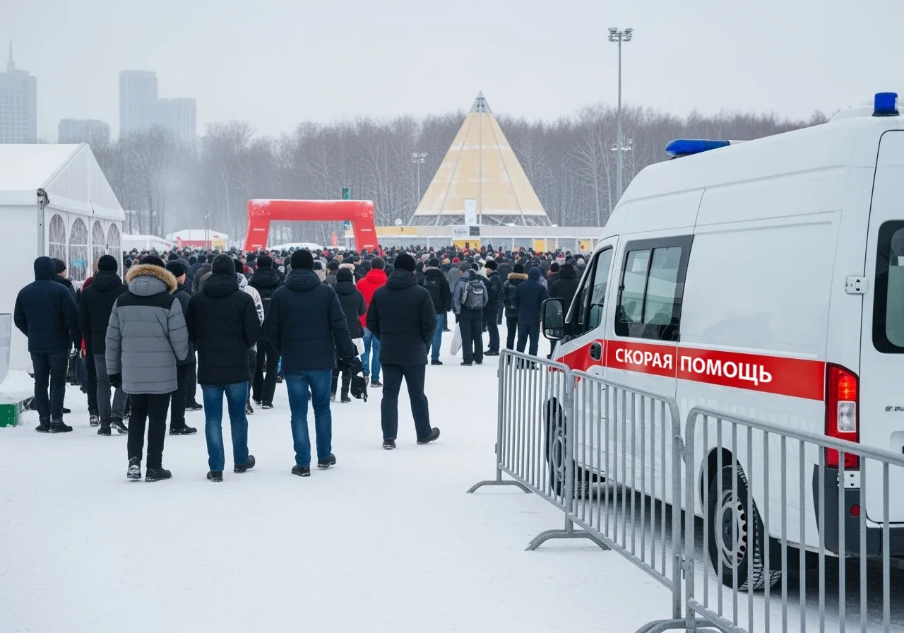 Автомобиль скорой на сопровождении
